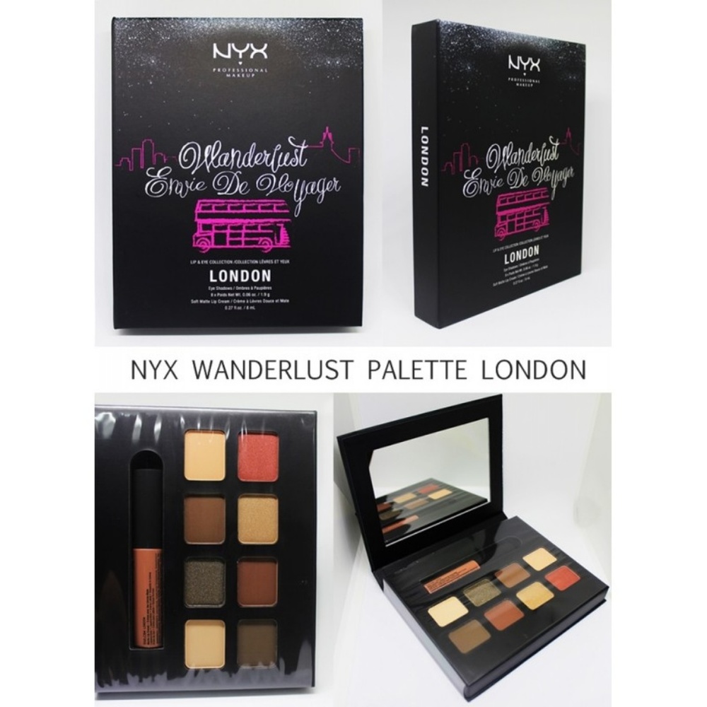NEW NYX WANDERLUST Eye & Lip Palette London, Eyesh